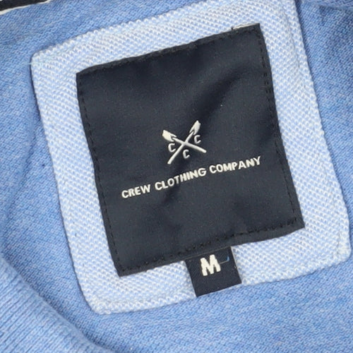 Crew Clothing Men's Blue Polo Shirt M Short Sleeve Casual