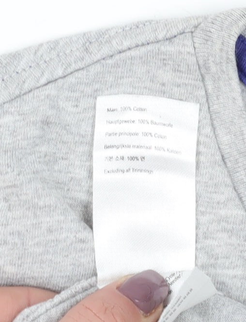 Joules Boys Grey T-Shirt, Age 9-10, Crew Neck, Casual