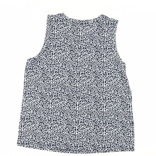 Marks and Spencer Women's Blue Animal Print Tank Top