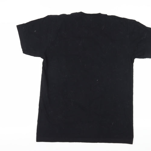 American Apparel Unisex Black Retro T-Shirt L