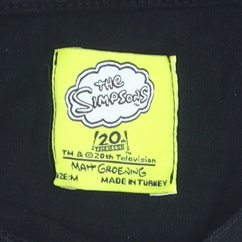 The Simpsons Men's Black Marge T-Shirt, Size M