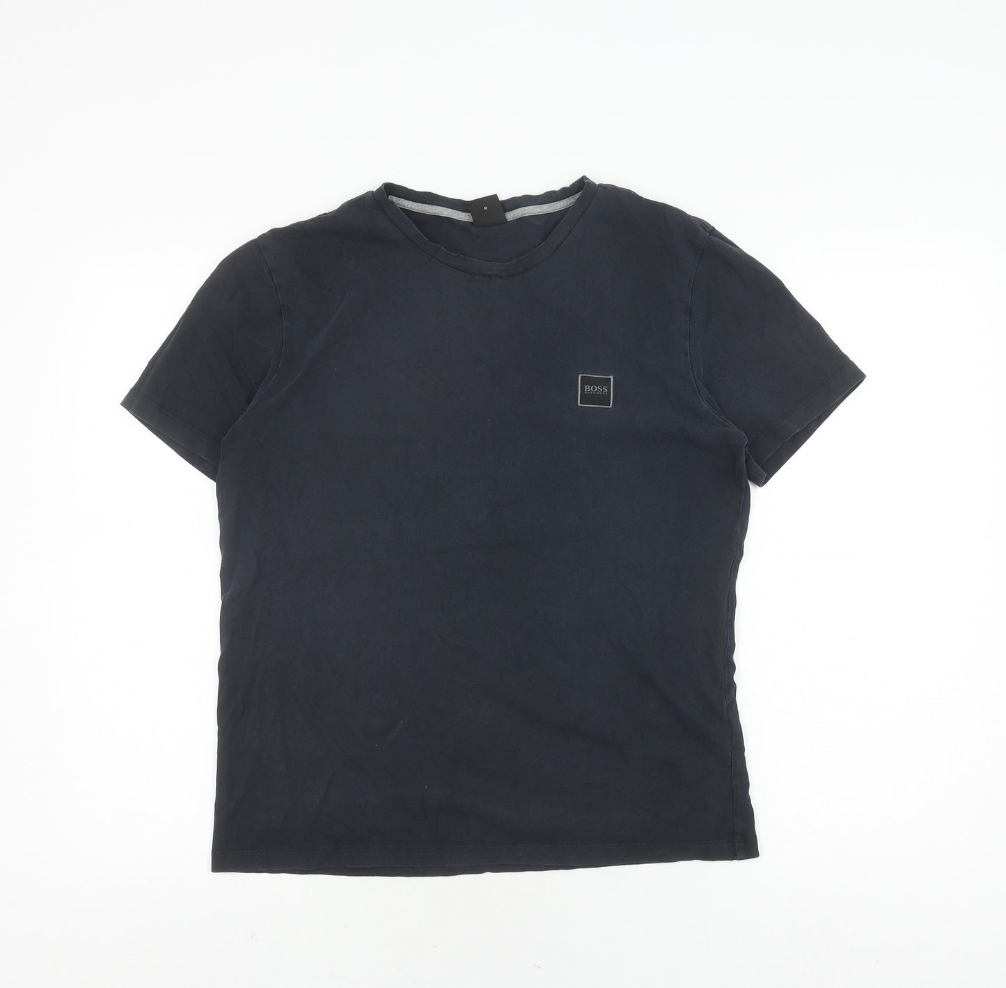 Hugo Boss Men's Black Medium Logo Short Sleeve T-Shirt