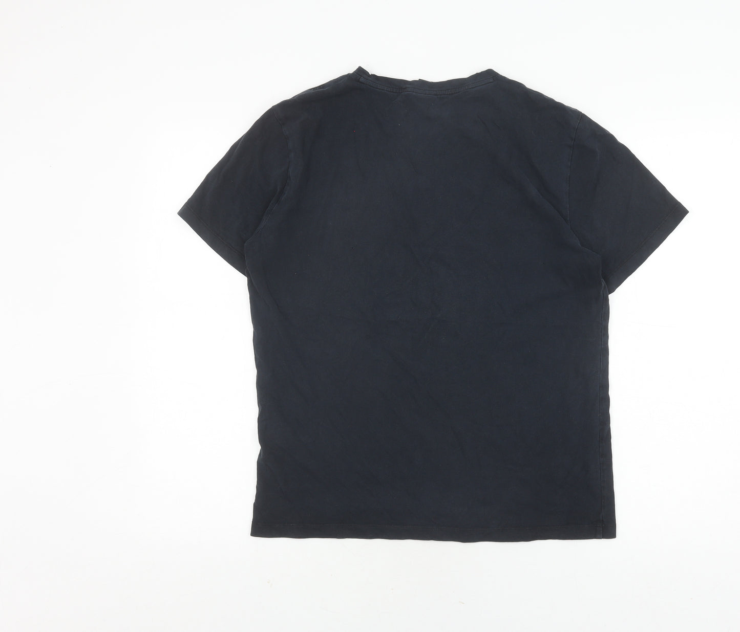 Hugo Boss Men's Black Medium Logo Short Sleeve T-Shirt