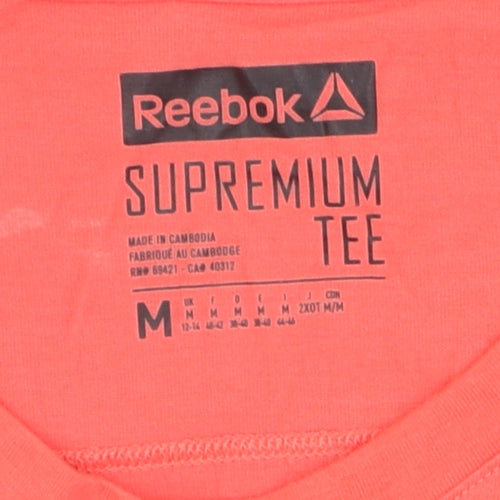 Reebok Women's Pink M Basic Gym T-Shirt