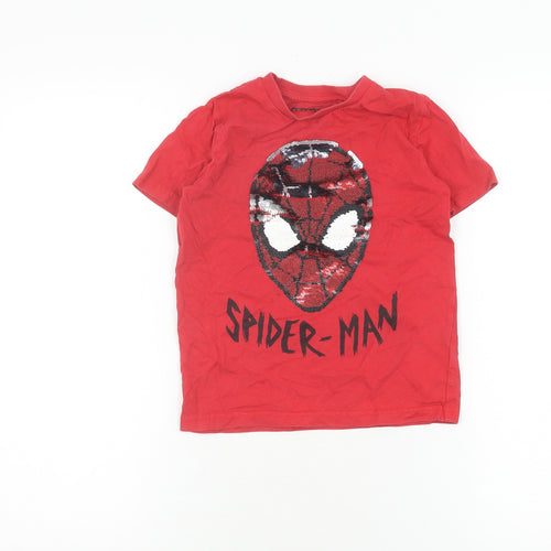 Next Boys Red Spider-Man T-Shirt, 6 Years, Marvel Graphic