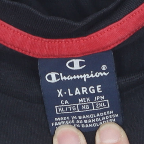 Champion Men's Black XL Pullover Sweatshirt