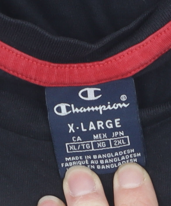 Champion Men's Black XL Pullover Sweatshirt