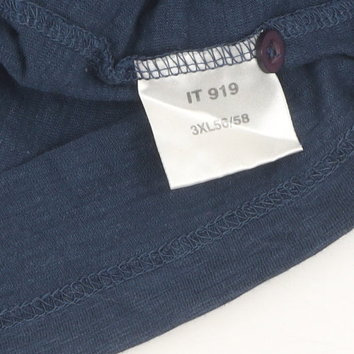Joe Browns Blue 3XL Men's Short Sleeve Polo