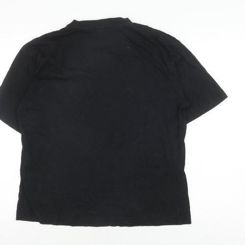 Slazenger Women's Black T-Shirt UK 8 Short Sleeve Crew Basic