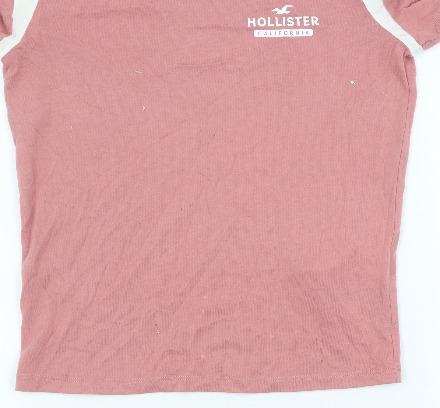 Hollister Women's XS Pink Ringer T-Shirt Casual