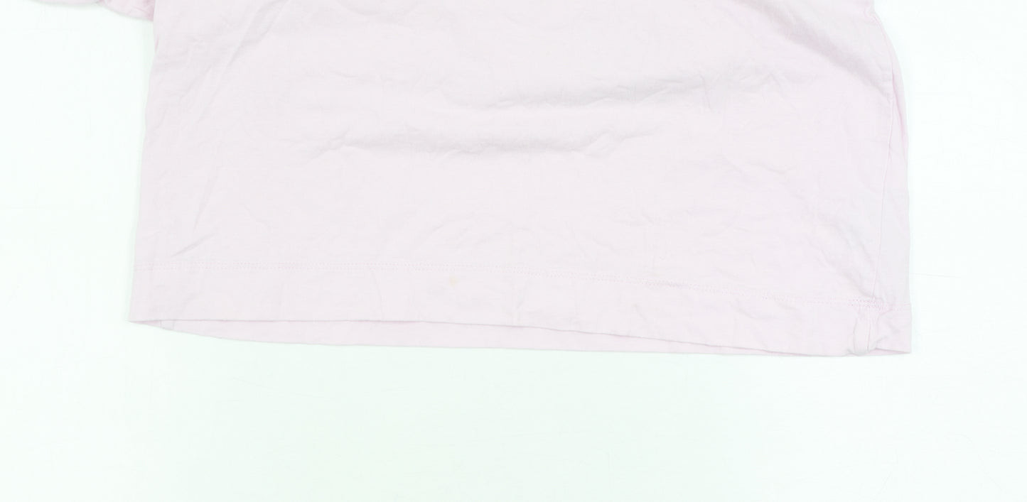Collusion Unisex Pink XS Crew Neck T-Shirt