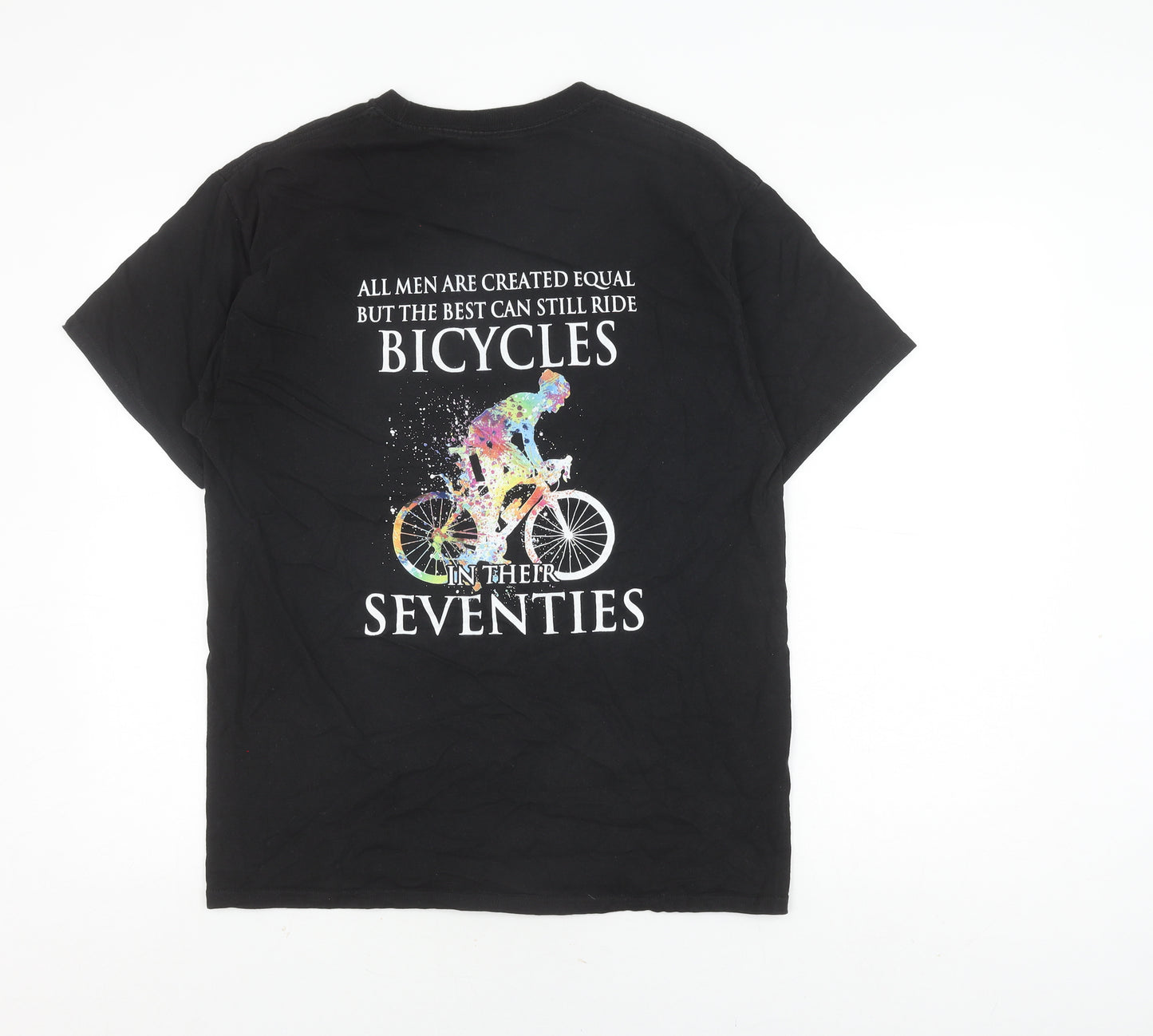 Hanes Men's Black Sports Graphic T-Shirt L