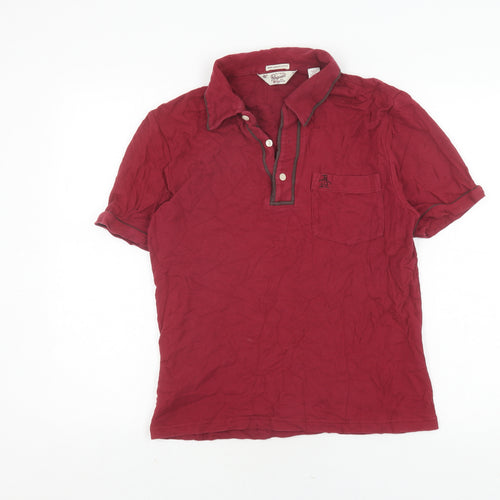 Penguin Men's Slim Fit Red Polo Shirt