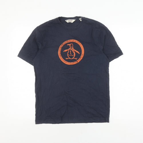 Penguin Men’s Blue Graphic Print T-Shirt - Size S