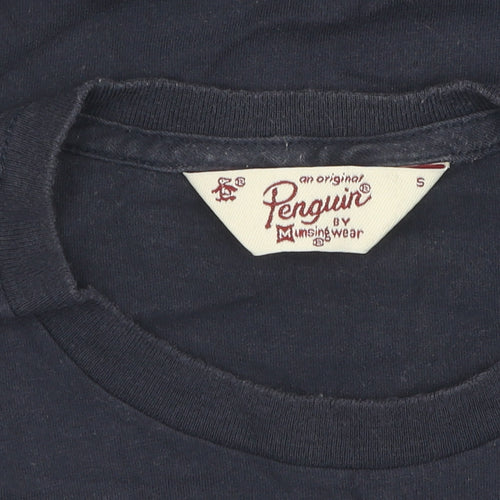 Penguin Men’s Blue Graphic Print T-Shirt - Size S