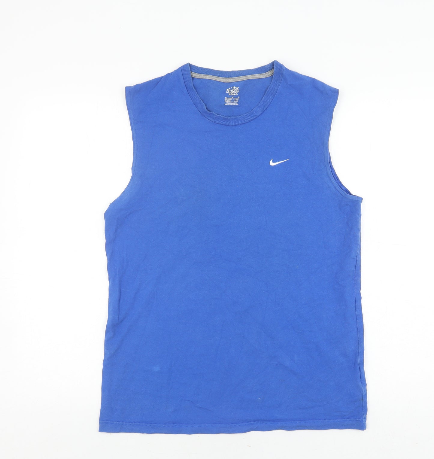 Nike Men's Blue Sleeveless Athletic T-Shirt M