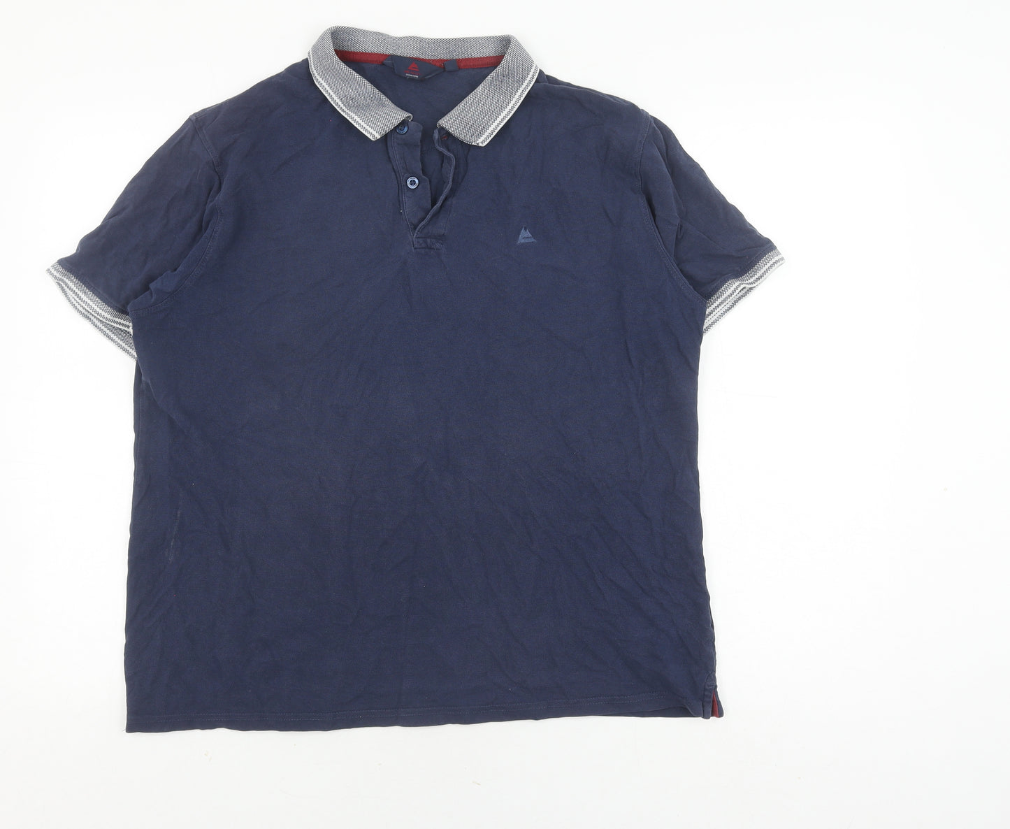 Glen Valley Men's Blue Polo Shirt L Casual Cotton