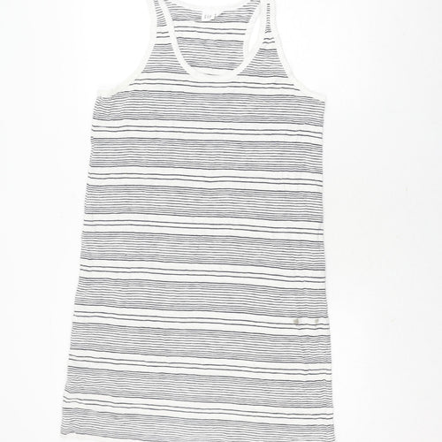 GAP Women's Black White Striped Tank Dress L