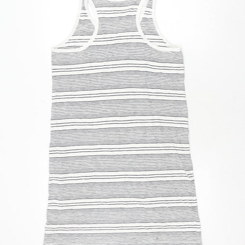 GAP Women's Black White Striped Tank Dress L