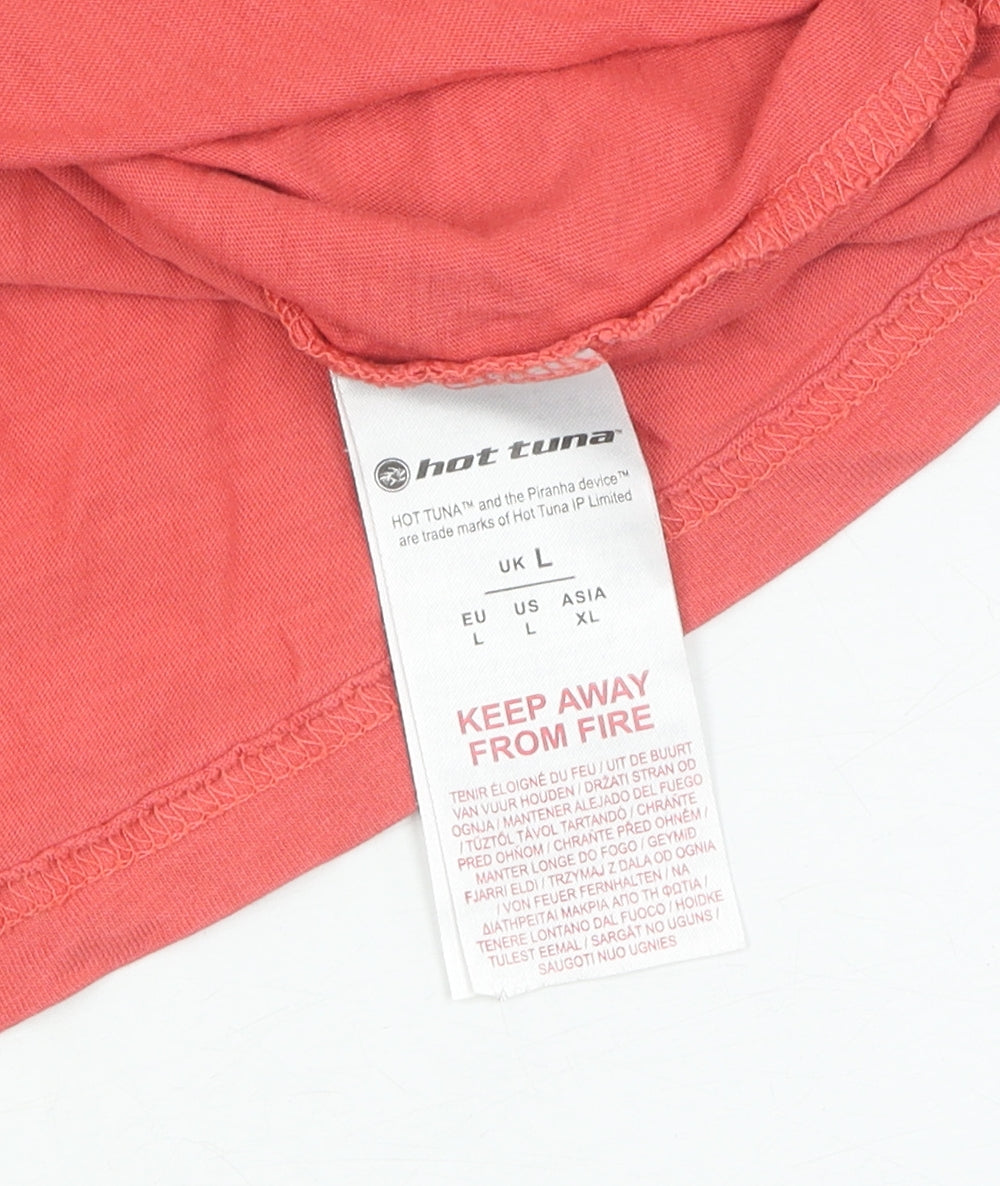 Hot Tuna Men's Red Graphic Surf T-Shirt - Large