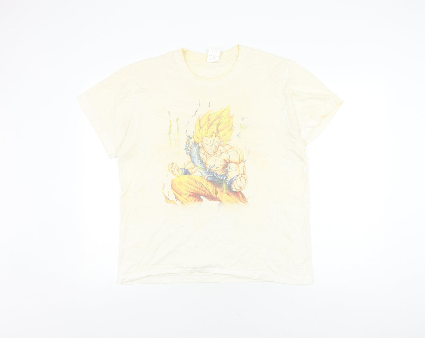 Stedman White Anime Character T-Shirt, M, Unisex