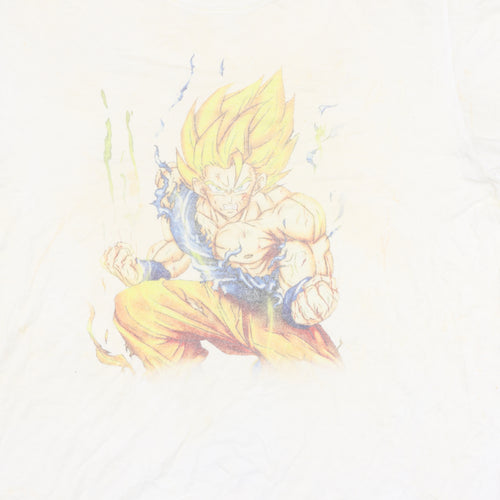 Stedman White Anime Character T-Shirt, M, Unisex