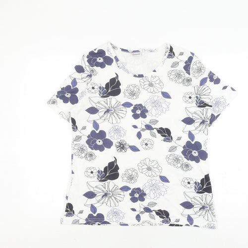 Damart Women's Multicoloured Floral T-Shirt L