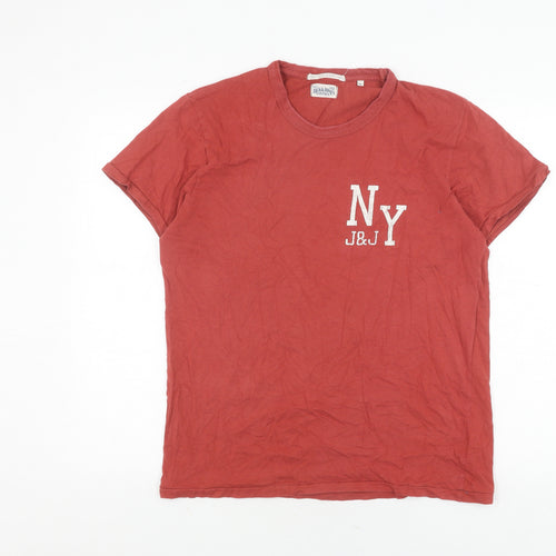 Jack & Jones Vintage Red Men's XL Logo T-Shirt