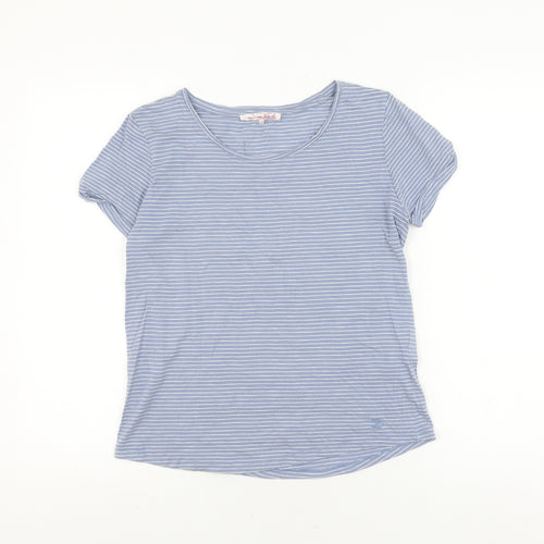 Tom Tailor Women's Blue Striped T-Shirt, Size S