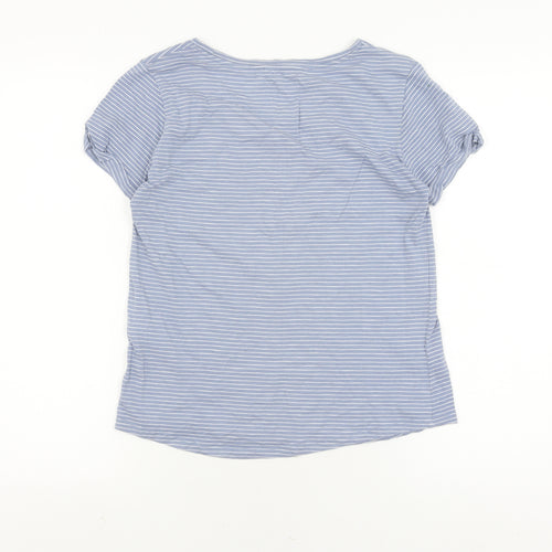 Tom Tailor Women's Blue Striped T-Shirt, Size S