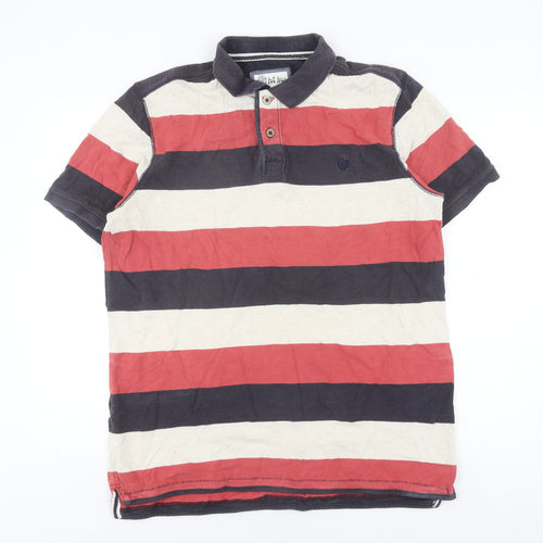 Fat Face Men's Large Striped Polo Shirt