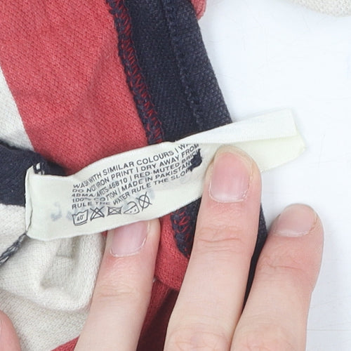 Fat Face Men's Large Striped Polo Shirt