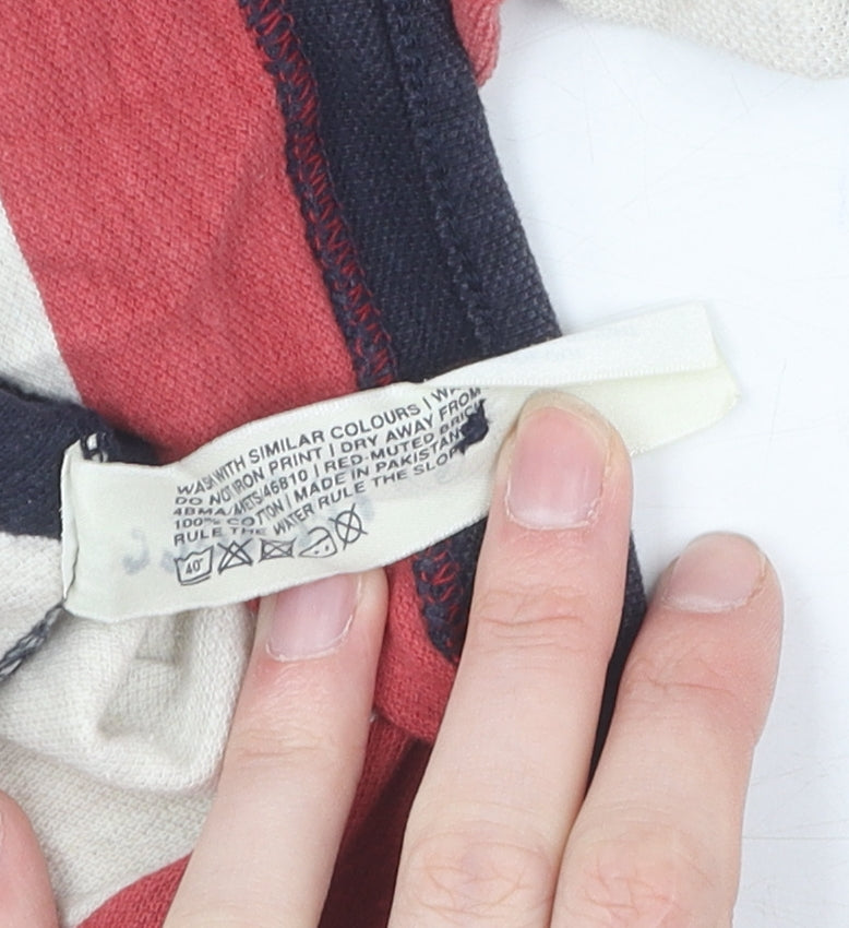 Fat Face Men's Large Striped Polo Shirt