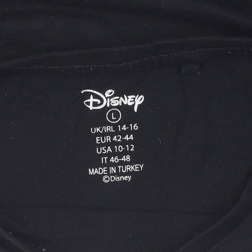 Disney Unisex Adults Black L Mickey T-Shirt