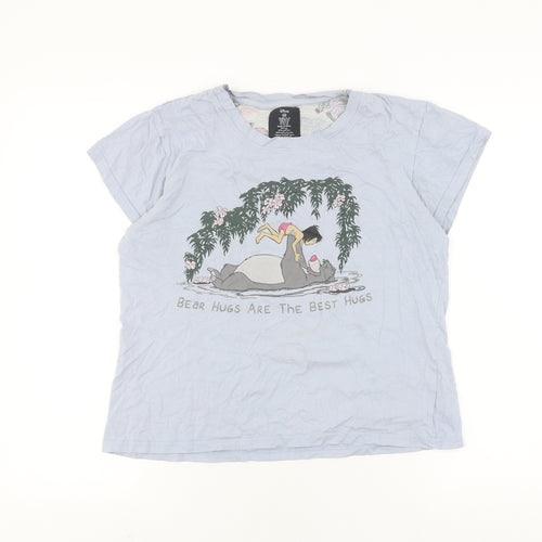 Disney Women's Blue M T-Shirt Bear Hugs Casual