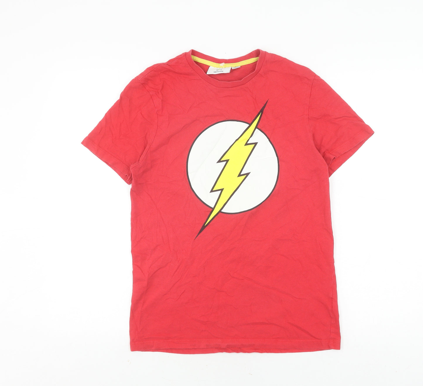 Primark Men's Red Flash Graphic T-Shirt S