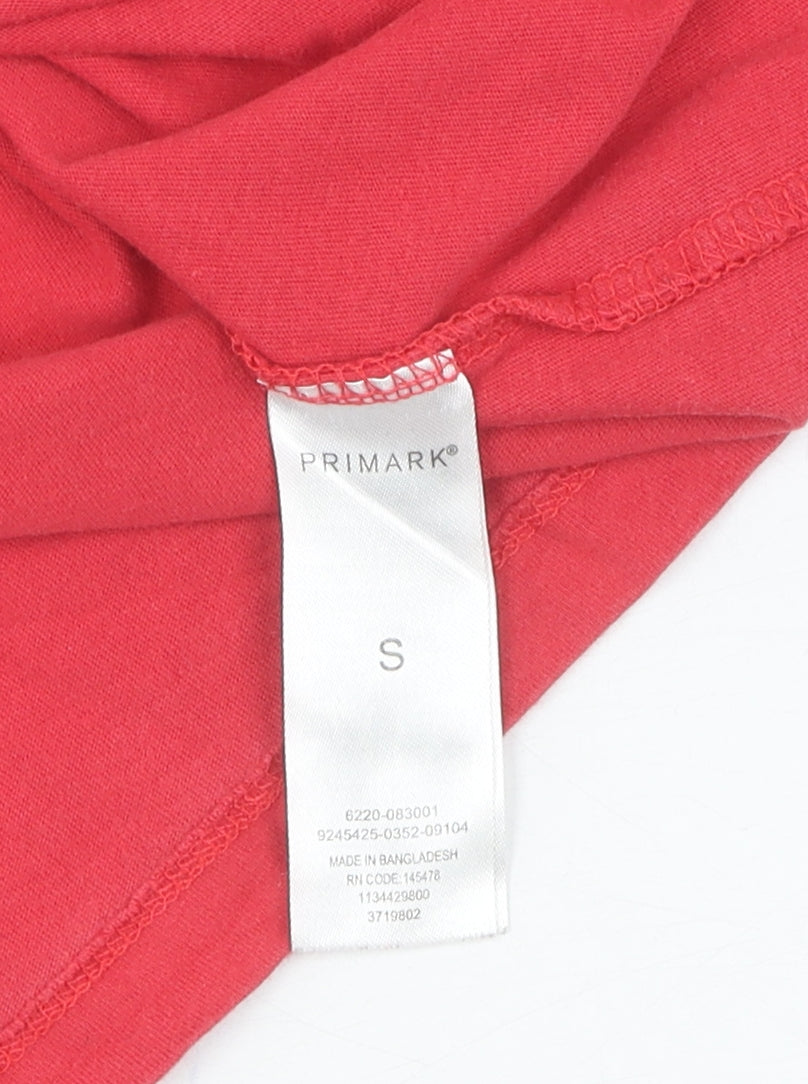 Primark Men's Red Flash Graphic T-Shirt S