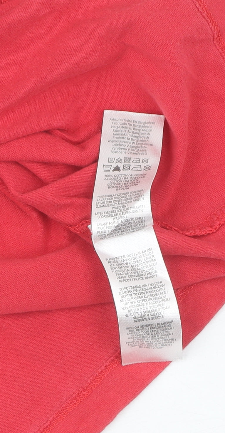 Primark Men's Red Flash Graphic T-Shirt S