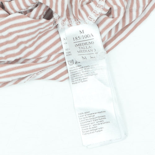 AllSaints Men's Brown Striped T-Shirt M