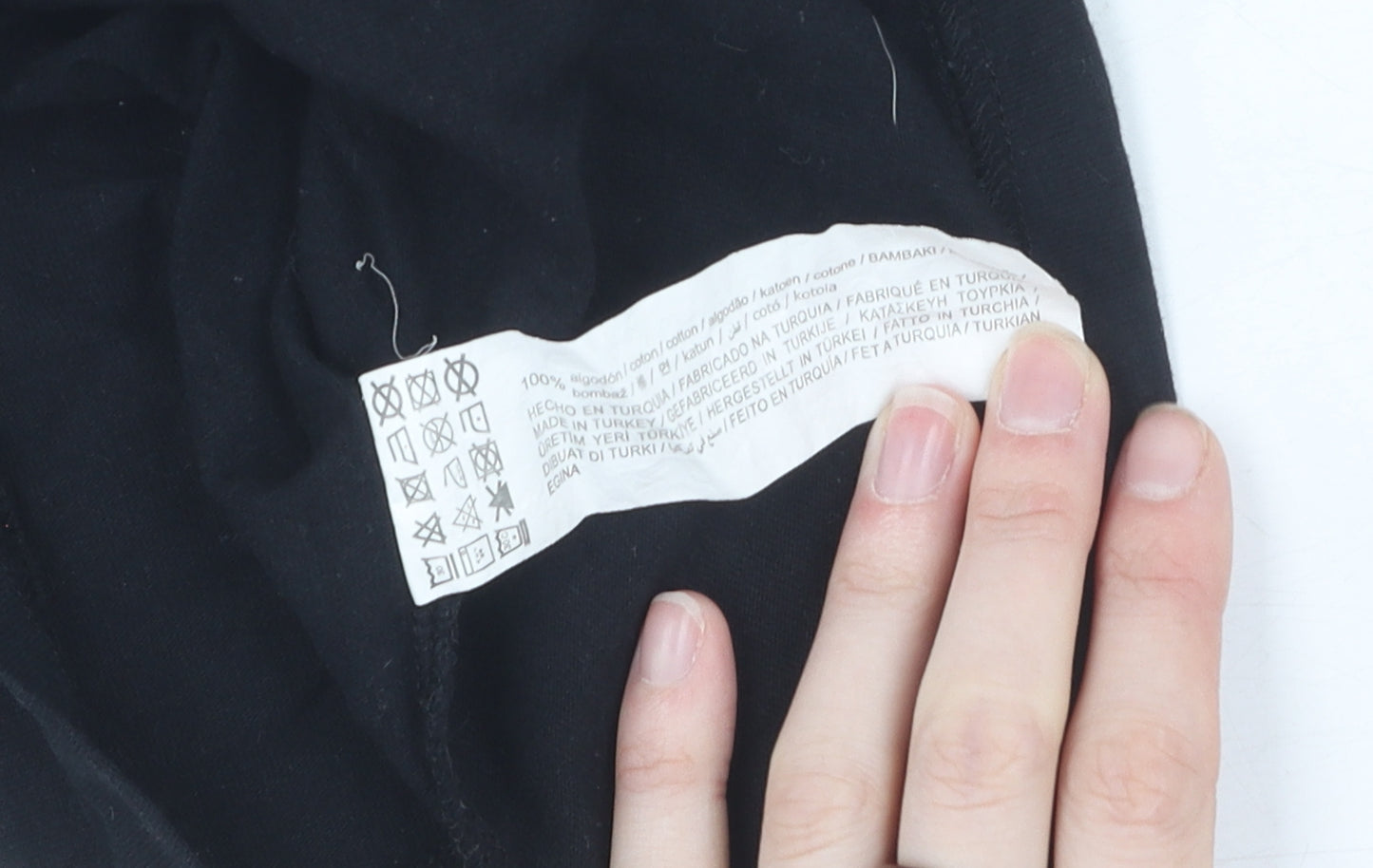 Pull&Bear Black Cartoon T-Shirt M Unisex Casual