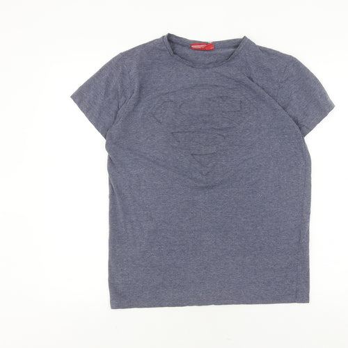 Superman Men's Blue Short Sleeve T-Shirt L