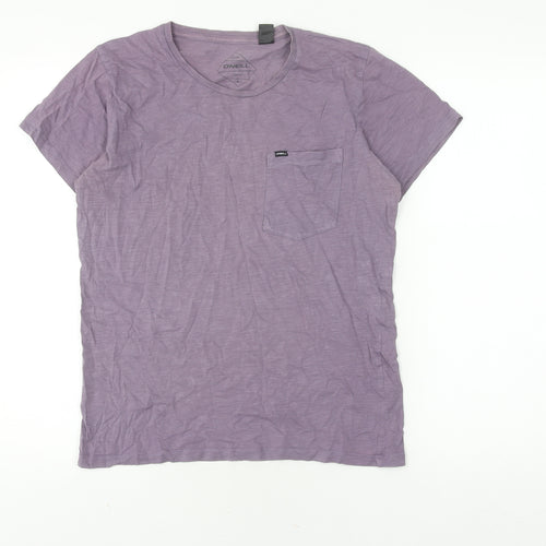 O'Neill Men's Slim Fit Purple Cotton T-Shirt Size M