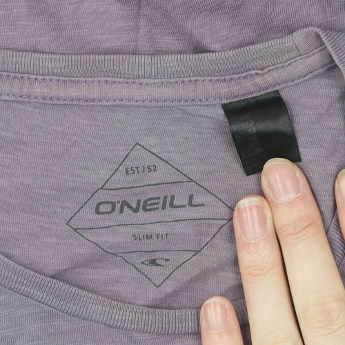 O'Neill Men's Slim Fit Purple Cotton T-Shirt Size M