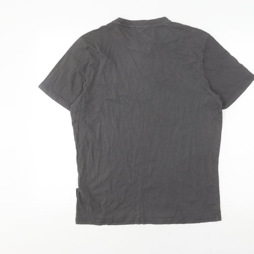 Napapijri Grey Men's Small Logo T-Shirt