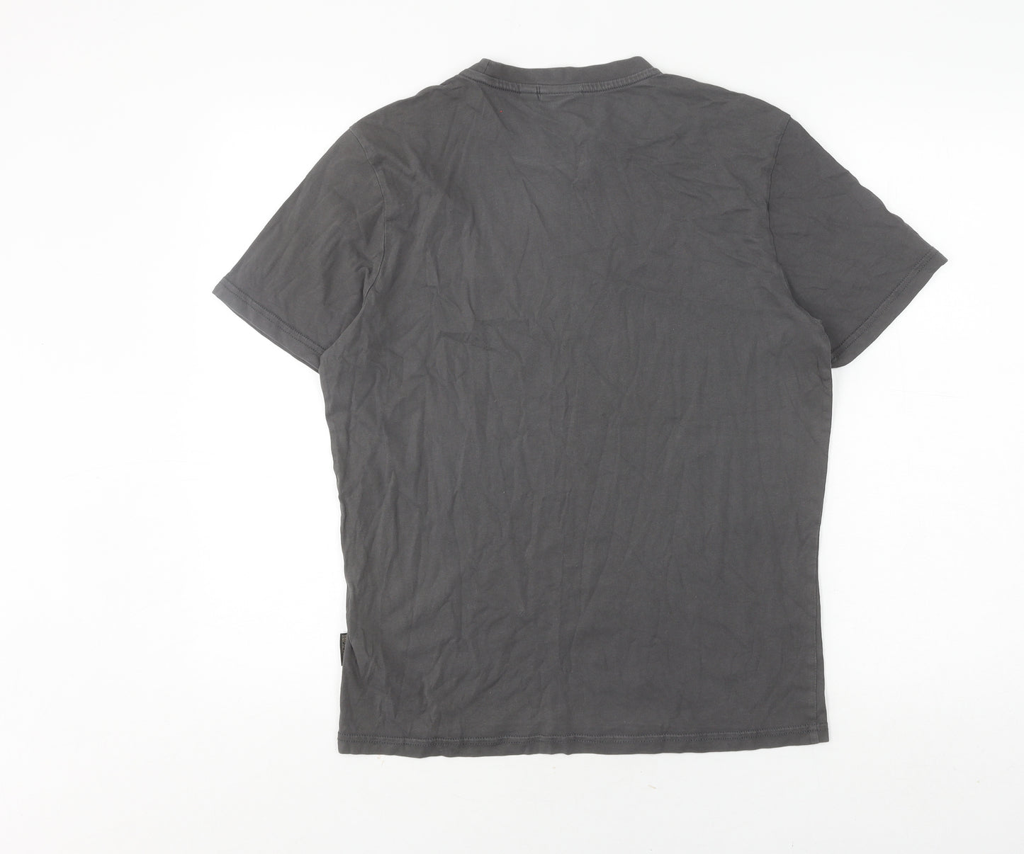 Napapijri Grey Men's Small Logo T-Shirt