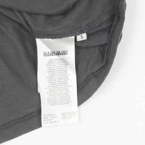 Napapijri Grey Men's Small Logo T-Shirt