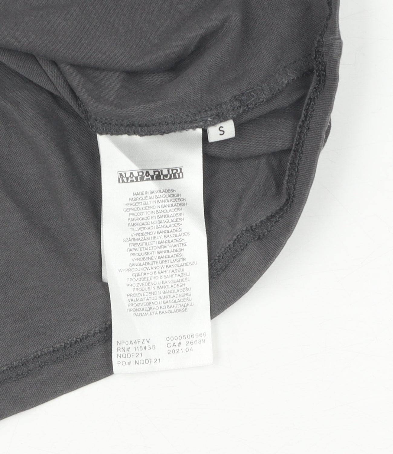 Napapijri Grey Men's Small Logo T-Shirt