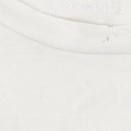 Quiksilver Unisex Beige L Cotton T-Shirt Classic Style