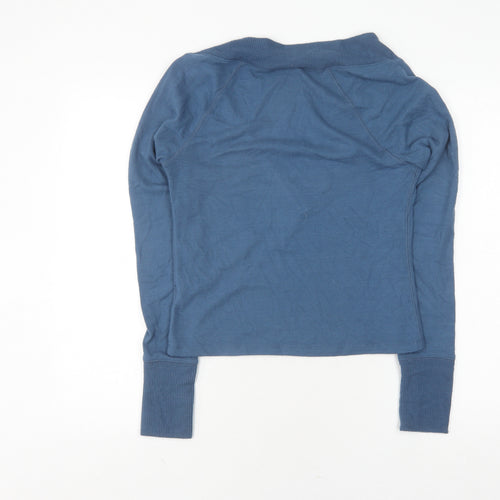 Urban Outfitters Women's Blue V-Neck Pullover Jumper - M