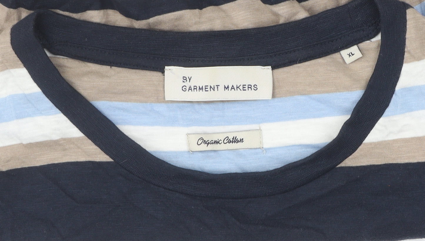 By Garment Makers Men's XL Stripe T-Shirt